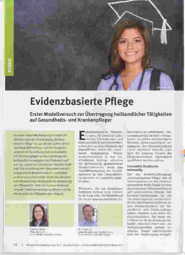 Vorschauseite 1: Evidenzbasierte Pflege