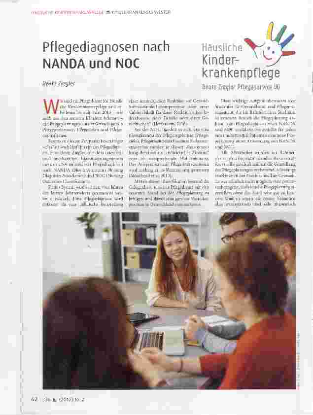 Vorschauseite 1: Pflegediagnosen nach NANDA und NOC