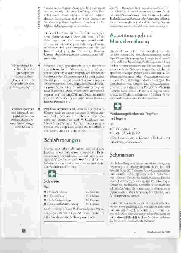 Vorschauseite 5: Phytotherapeutische Strategien bei krebsbedingter Erschöpfung