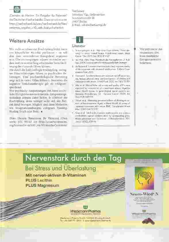 Vorschauseite 6: Phytotherapeutische Strategien bei krebsbedingter Erschöpfung