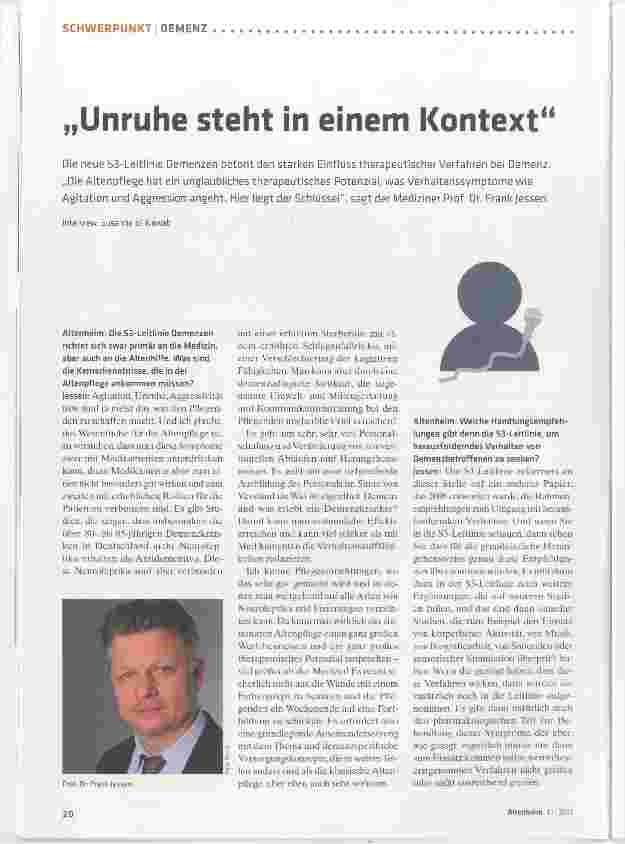 Vorschauseite 1: Unruhe steht in einem Kontext