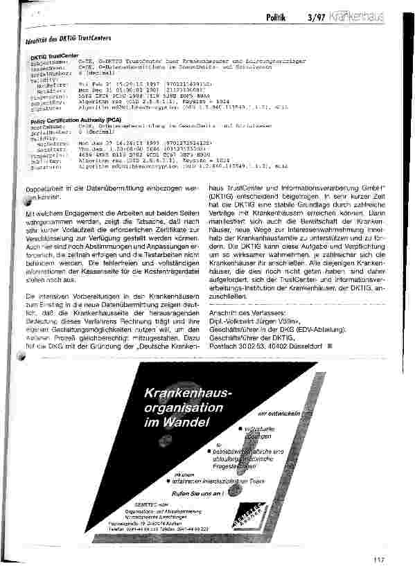 Vorschauseite 5: Datenübermittlung zwischen Krankenhäusern und Krankenkassen nach § 301 SGB V Aktueller Stand und erste Bewertung
