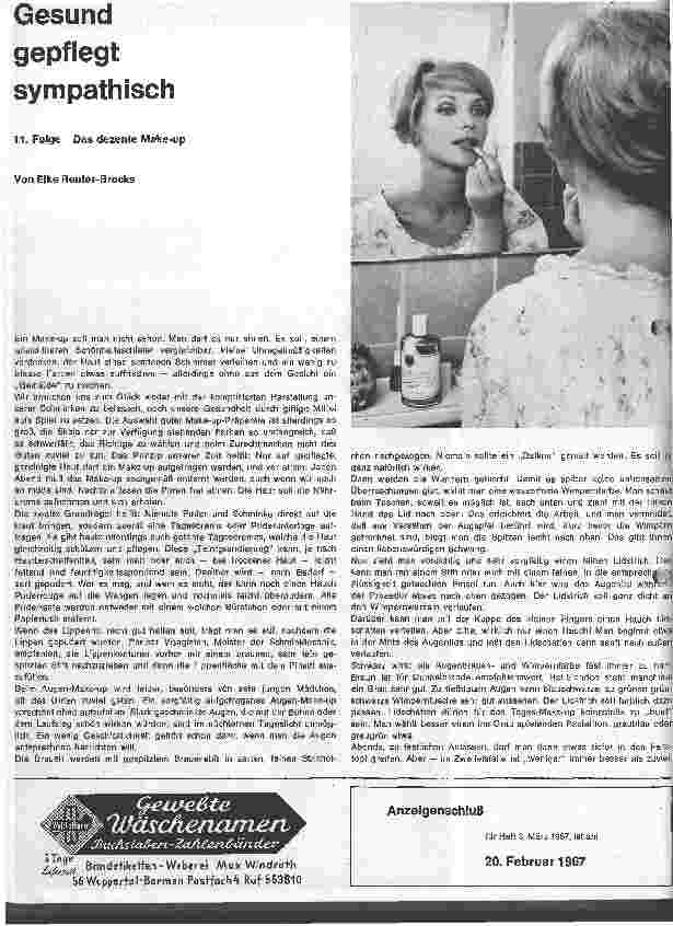 Vorschauseite 1: Gesund gepflegt sympatisch 11. Folge: Das dezente Make-up