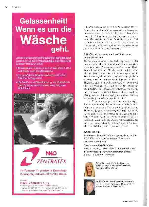 Vorschauseite 3: Beugen Sie Infektionen vor