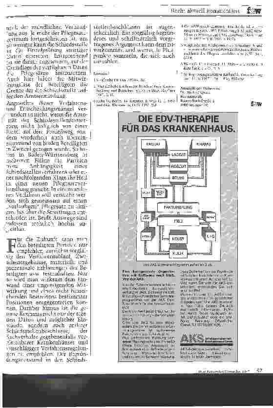 Vorschauseite 3: Schiedsstellenrunde 1987: Was verbrachten die Verfahren
