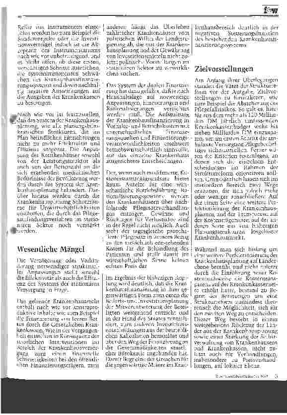 Vorschauseite 2: Das Krankenhaus im Fadenkreuz der Strukturreform