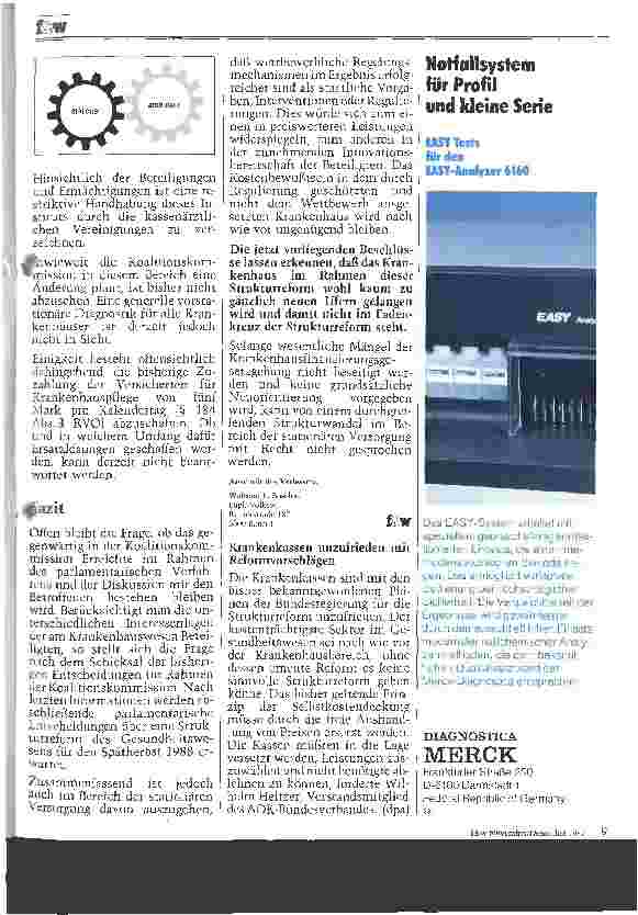 Vorschauseite 6: Das Krankenhaus im Fadenkreuz der Strukturreform