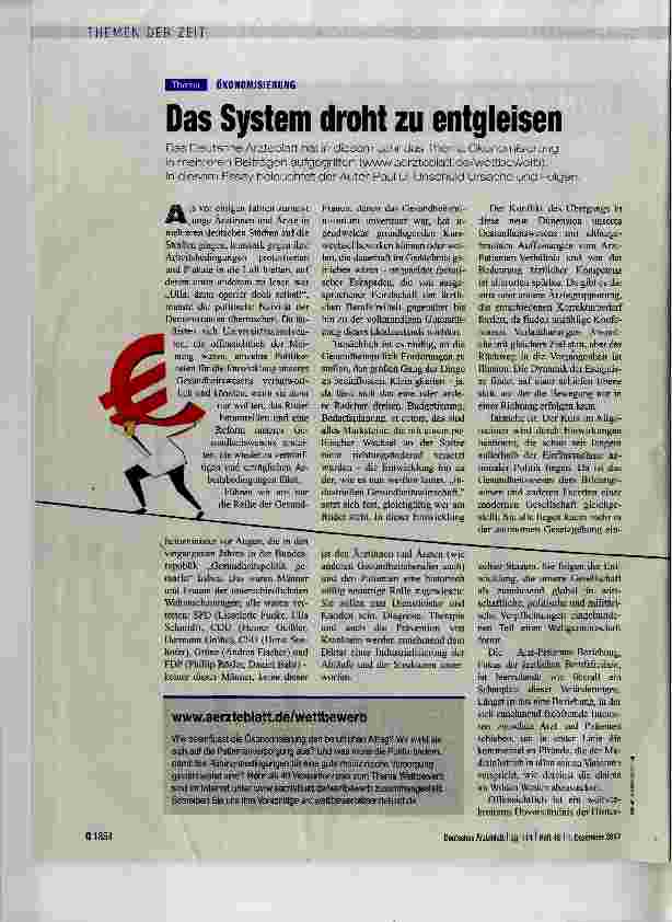 Vorschauseite 1: Das System droht zu entgleisen