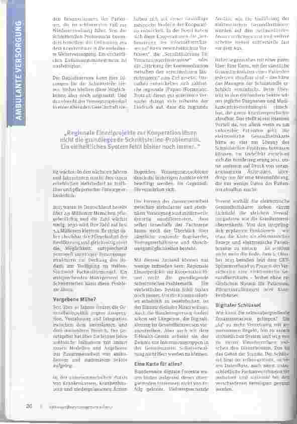 Vorschauseite 2: Digital zwischen ambulant und stationär?