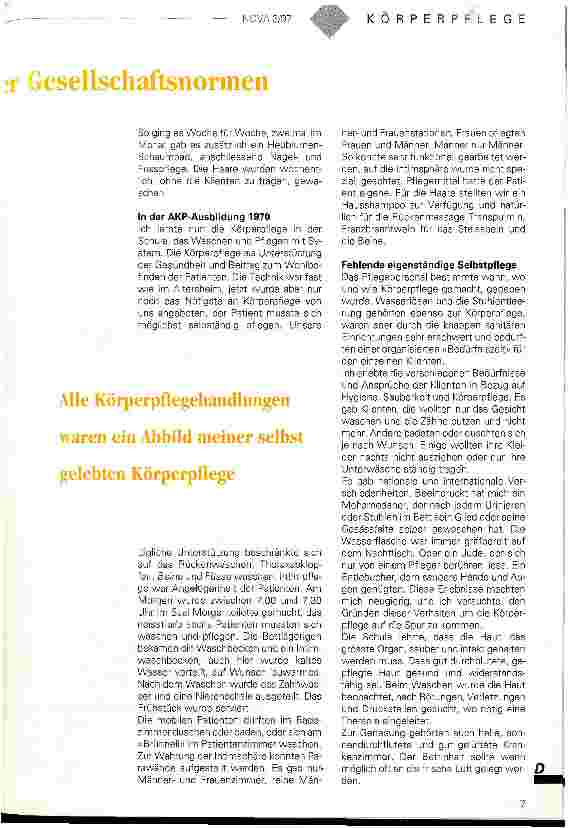 Vorschauseite 2: Körperpflege: Spiegelbild der Gesellschaftsnormen