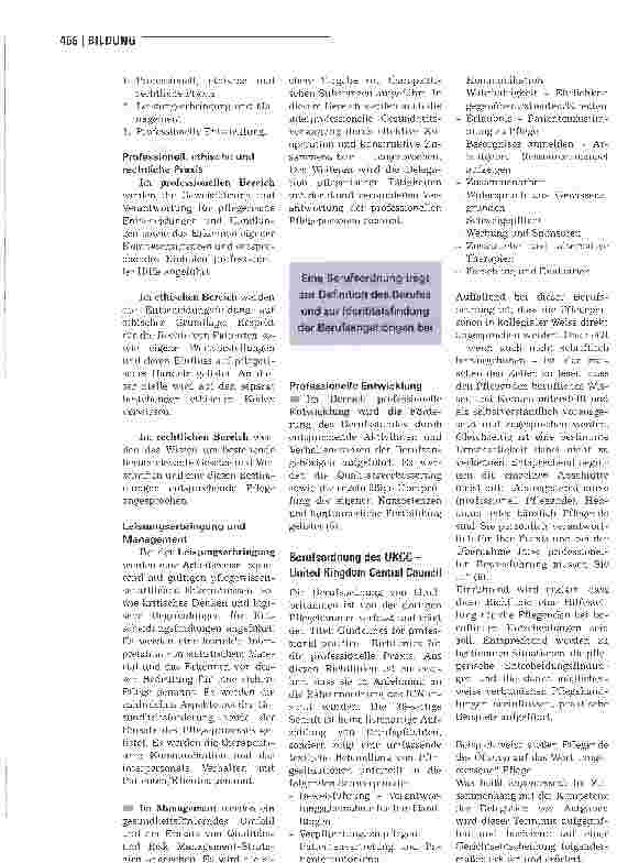 Vorschauseite 3: Berufsordnung für professionell Pflegende
