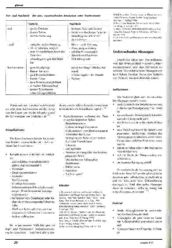 Vorschauseite 6: Aspekte spezieller Pflege bei der Überwachung des beatmeten Kindes