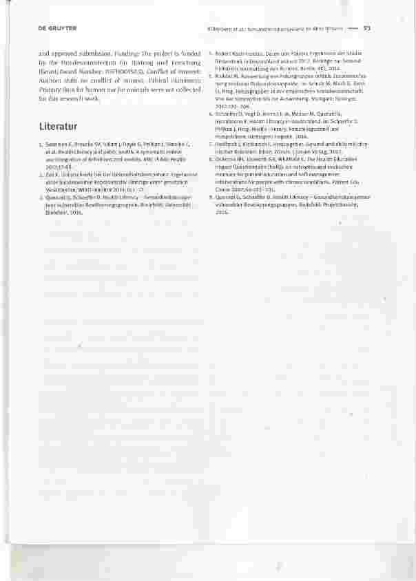 Vorschauseite 4: Gesundheitskompetenz im Alter fördern Partizipative Interventionsentwicklung im Projekt „Gewinn“