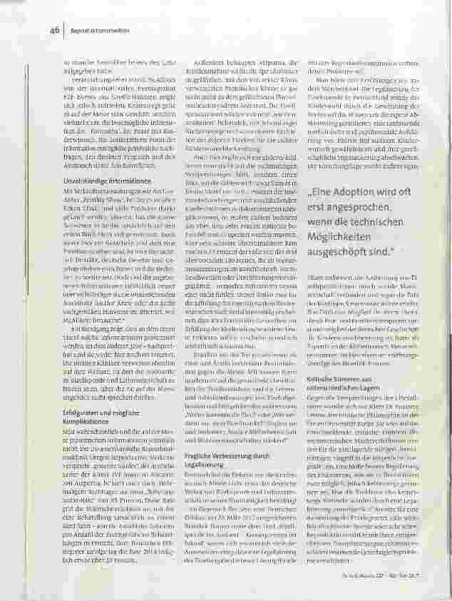 Vorschauseite 2: Kinderwunsch im Ethikrat