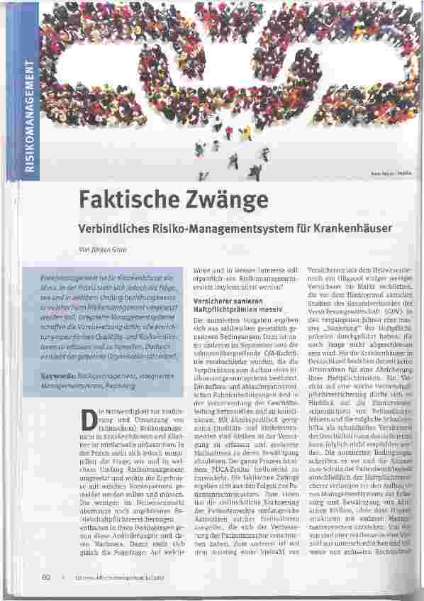 Vorschauseite 1: Faktische Zwänge
