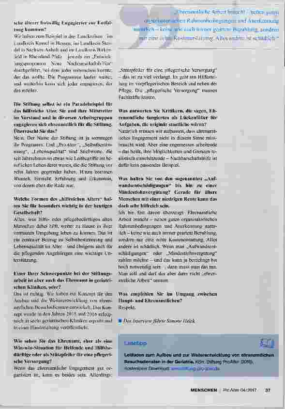 Vorschauseite 2: Das hilfreiche Alter hilfreicher machen