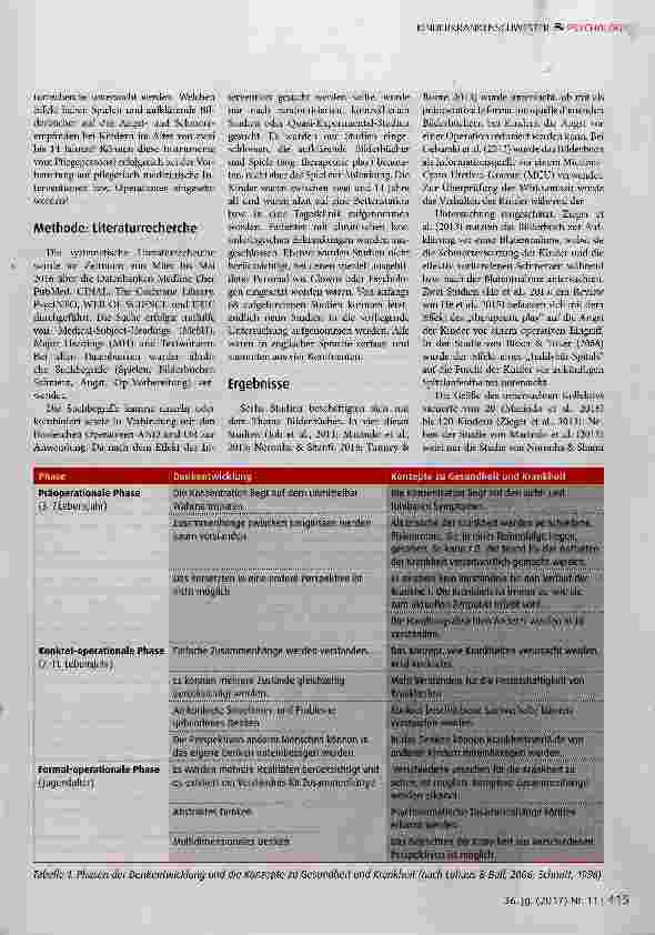 Vorschauseite 2: Spielen bzw. Bilderbücher als pflegerische Intervention zur Angstund Schmerzreduktion beim hospitalisierten Kind