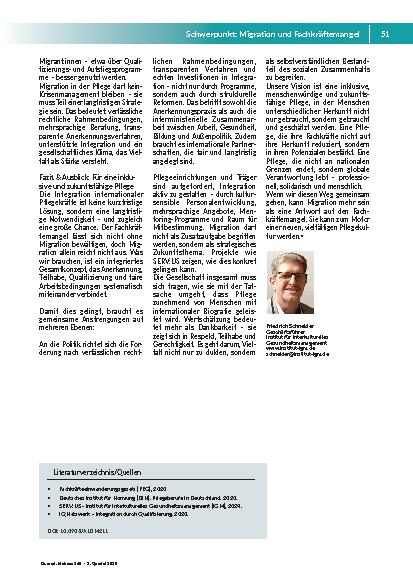 Vorschauseite 4: Globaler Fachkräftemangel und Migration Perspektiven für die Pflege