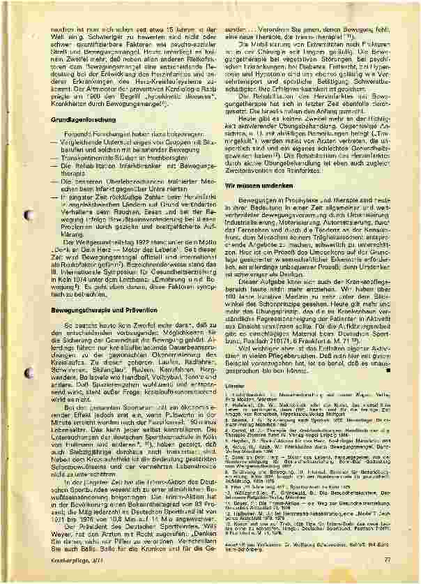 Vorschauseite 2: Gesundheitserzieherische Überlegungen zum Bewegungsmangel als Krankheitsursache - Gesundheitserziehung - (VIII)