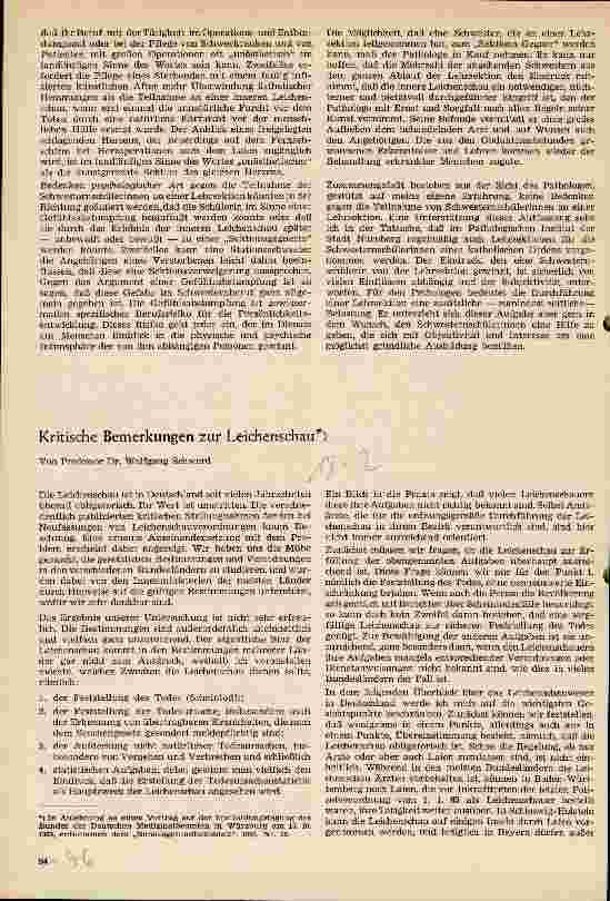 Vorschauseite 1: Kritische Bemerkungen zur Leichenschau