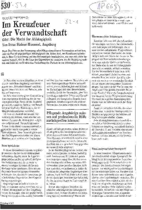 Vorschauseite 1: Im Kreuzfeuer der Verwandtschaft Oder die Macht der Abhängigkeit