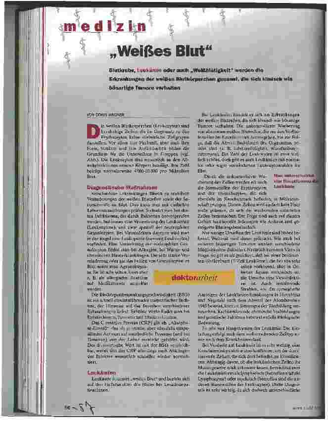 Vorschauseite 1: Weißes Blut