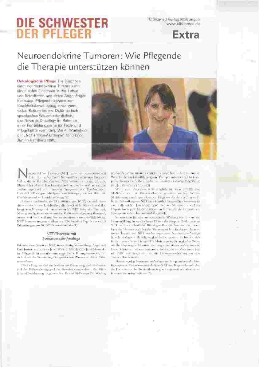 Vorschauseite 1: Neuroendokrine Tumoren: Wie Pflegende die Therapie unterstützen können