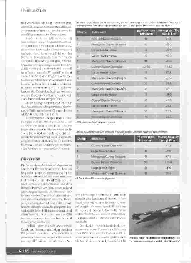 Vorschauseite 6: Standardisierung der Vorreinigung und maschinelle Aufbereitung von Instrumenten der Robotik