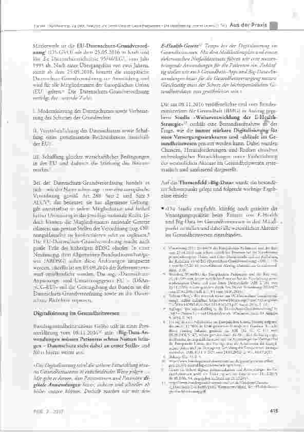 Vorschauseite 2: Digitalisierung, Big Data, Analytics und Smart Data im Gesundheitswesen Die Datafizierung unseres Lebens (1. Teil)