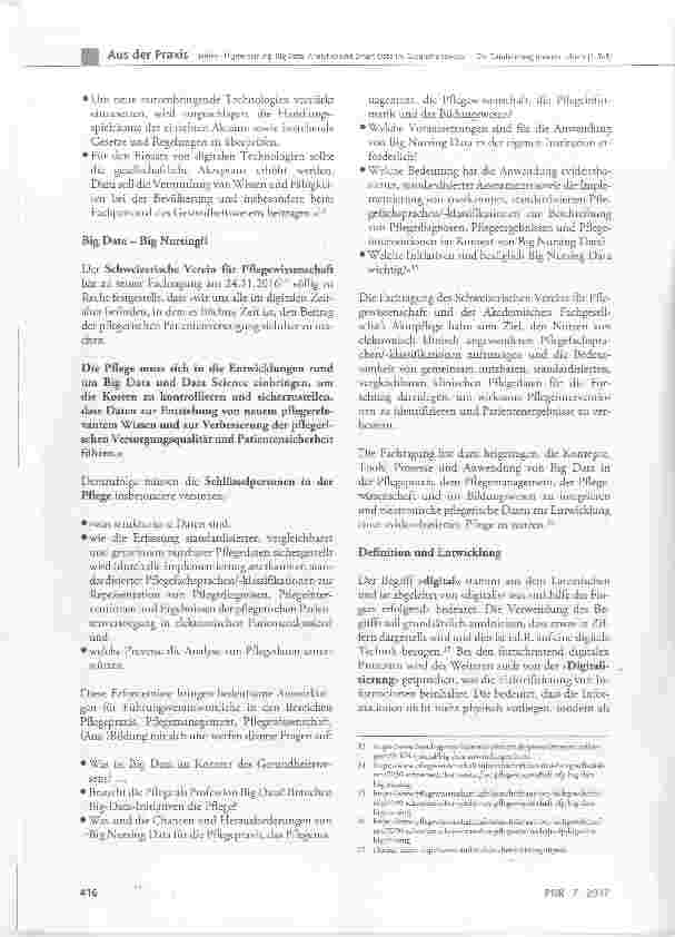 Vorschauseite 3: Digitalisierung, Big Data, Analytics und Smart Data im Gesundheitswesen Die Datafizierung unseres Lebens (1. Teil)
