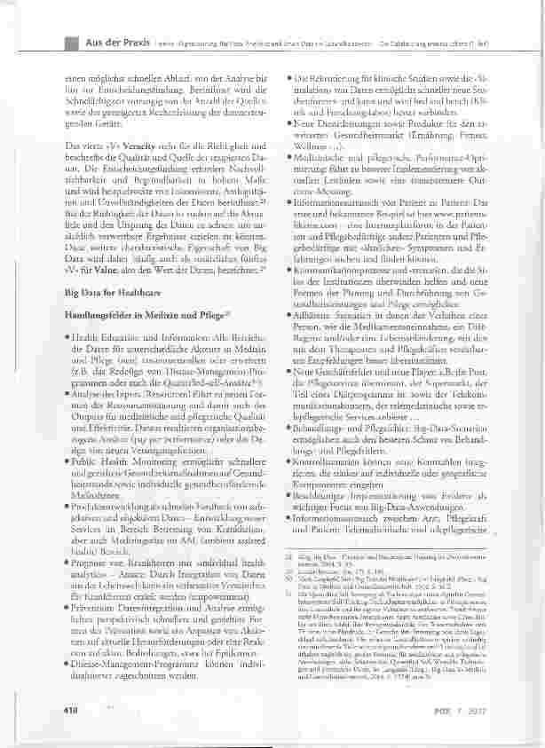 Vorschauseite 5: Digitalisierung, Big Data, Analytics und Smart Data im Gesundheitswesen Die Datafizierung unseres Lebens (1. Teil)