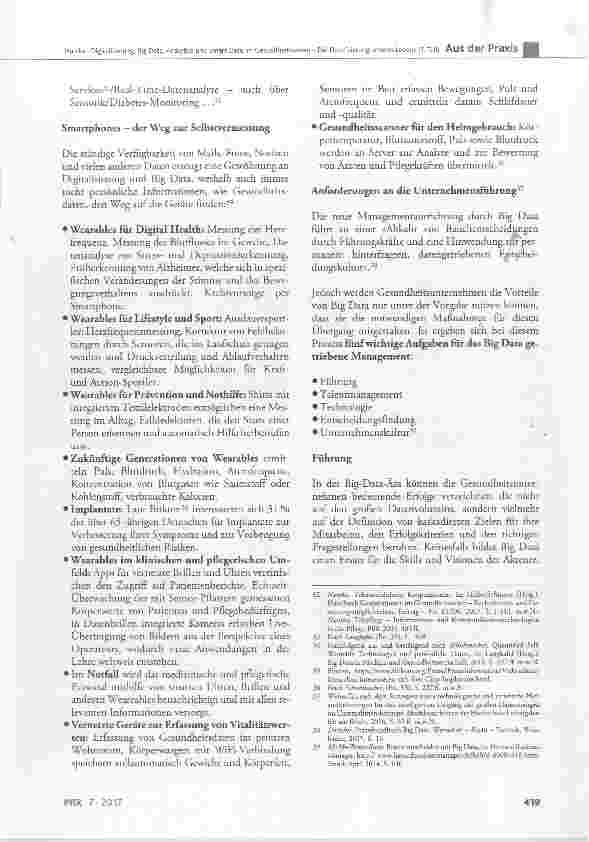 Vorschauseite 6: Digitalisierung, Big Data, Analytics und Smart Data im Gesundheitswesen Die Datafizierung unseres Lebens (1. Teil)