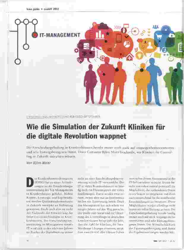 Vorschauseite 1: Wie die Simuiation der Zukunft Kliniken für die digitale Revolution wappnet