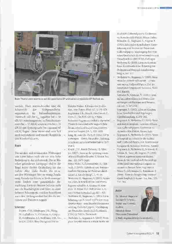 Vorschauseite 3: Lärm im Krankenhaus als Stressfaktor
