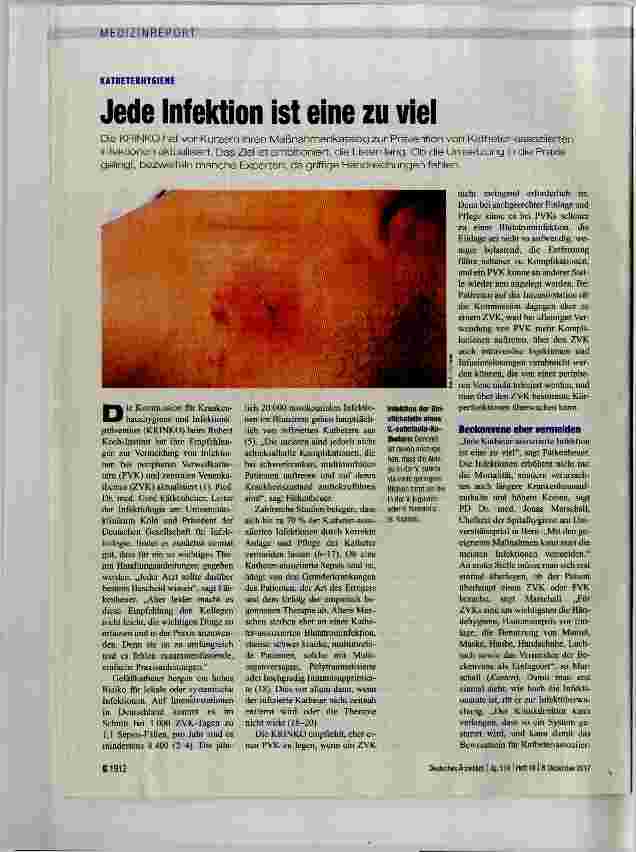 Vorschauseite 1: Jede Infektion ist eine zu viel