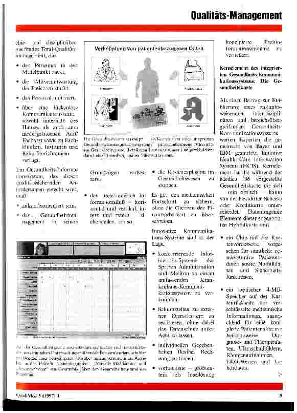 Vorschauseite 2: Die Gesundheitskarte als Wegbereiter eines integrierten Gesundheits-Kommunikationssystems