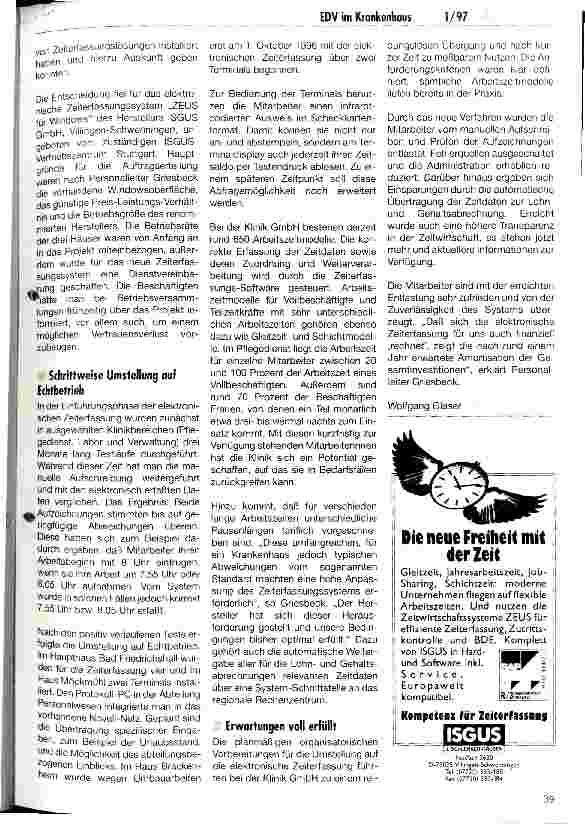 Vorschauseite 2: EDV im Krankenhaus