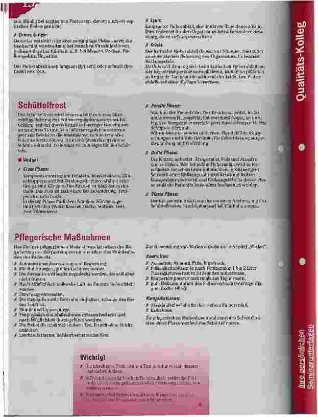 Vorschauseite 2: Die Pflege von Fieberkranken Check Pflegepraxis Folge 19