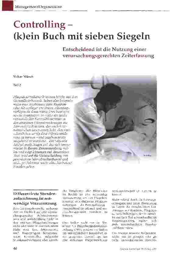 Vorschauseite 1: Controlling - (k)ein Buch mit sieben Siegeln