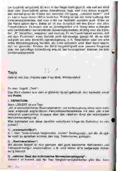 Vorschauseite 1: Tests