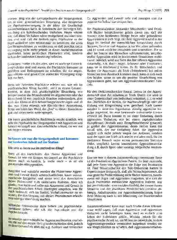 Vorschauseite 3: Gewalt in der Psychiatrie - Bewältigtes Problem aus der Vergangenheit?