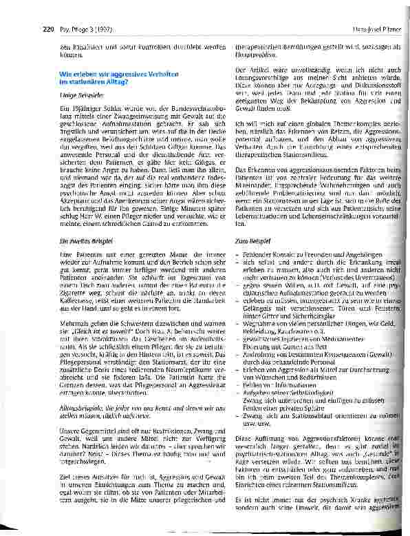 Vorschauseite 4: Gewalt in der Psychiatrie - Bewältigtes Problem aus der Vergangenheit?