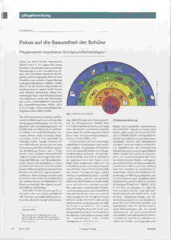 Vorschauseite 1: Fokus auf die Gesundheit der Schüler