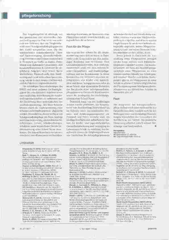 Vorschauseite 4: Fokus auf die Gesundheit der Schüler