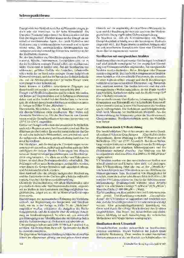 Vorschauseite 3: Sterilisation