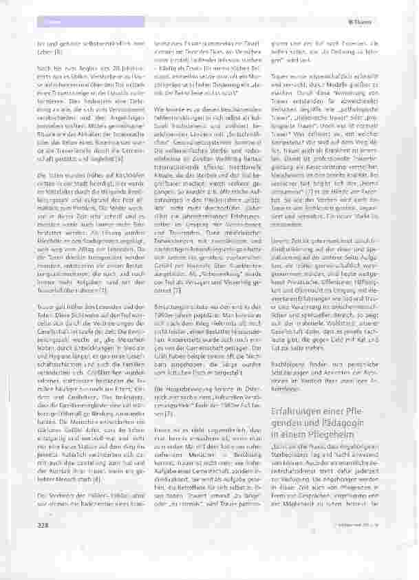 Vorschauseite 2: Trauer Entwicklung, Perspektiven, Begleitung