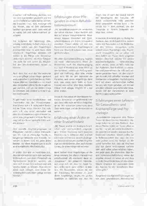 Vorschauseite 3: Trauer Entwicklung, Perspektiven, Begleitung