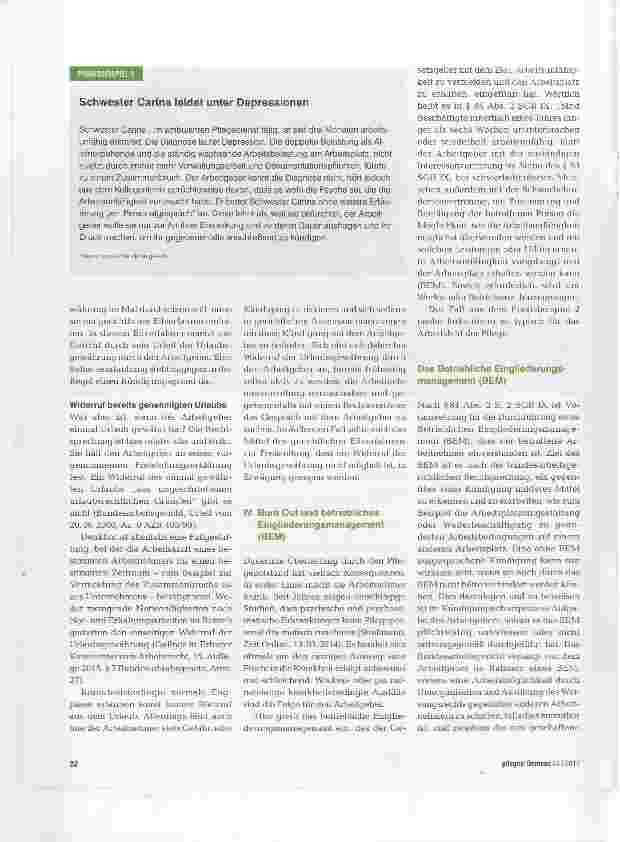 Vorschauseite 5: Geht es noch? Was sagt der Gesetzgeber zu Überstunden, kurzfristigen Dienstplan-Anderungen, Urlaubsregelungen, Überlastung und Wiedereingliederung nach längerer Krankheit?
