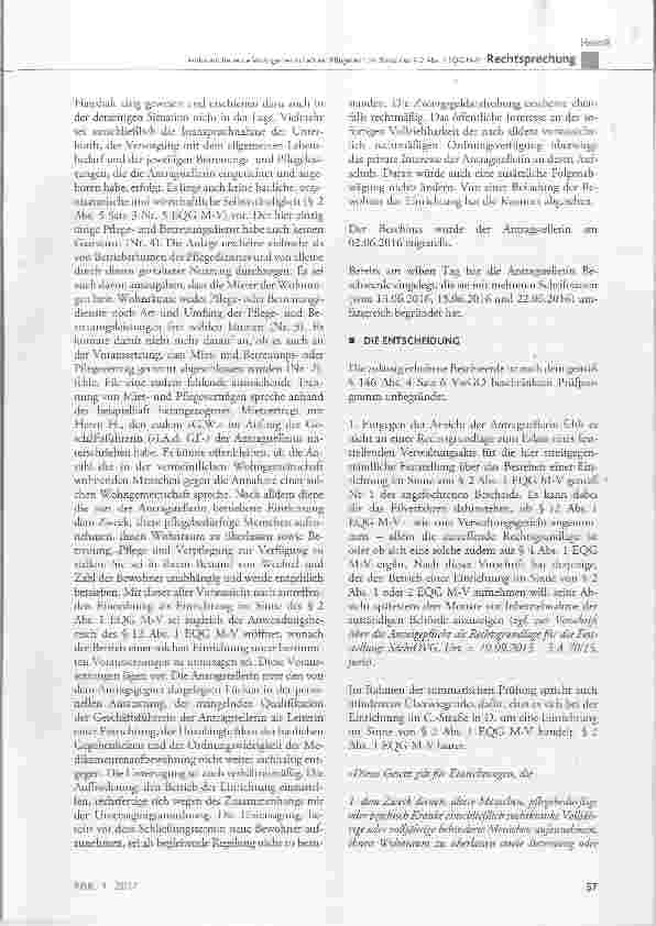 Vorschauseite 4: Ambulant betreute Wohngemeinschaft ein Pflegeheim im Sinne des § 2 Abs. 1 EQG M-V