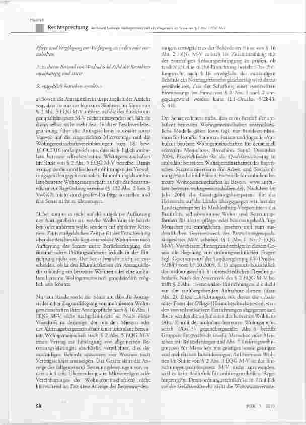 Vorschauseite 5: Ambulant betreute Wohngemeinschaft ein Pflegeheim im Sinne des § 2 Abs. 1 EQG M-V